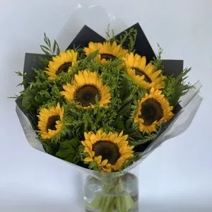 זר חמניות כמו השמש