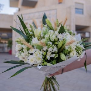 זר פרחים רכות וחום