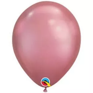 בלון הליום גומי - כרום - ורוד