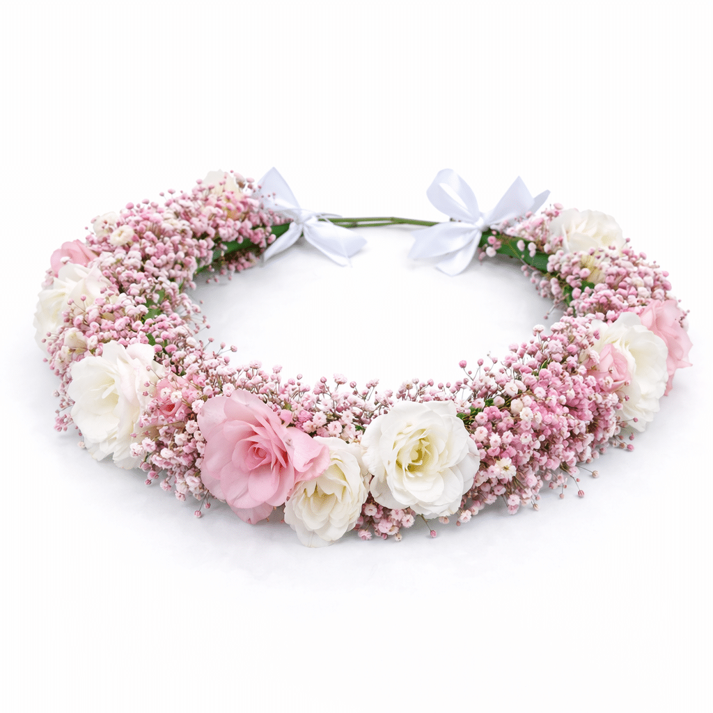 זר לראש - ליזיאנטוס וגיבסניות ורודות