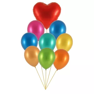 זר בלונים צבעוני