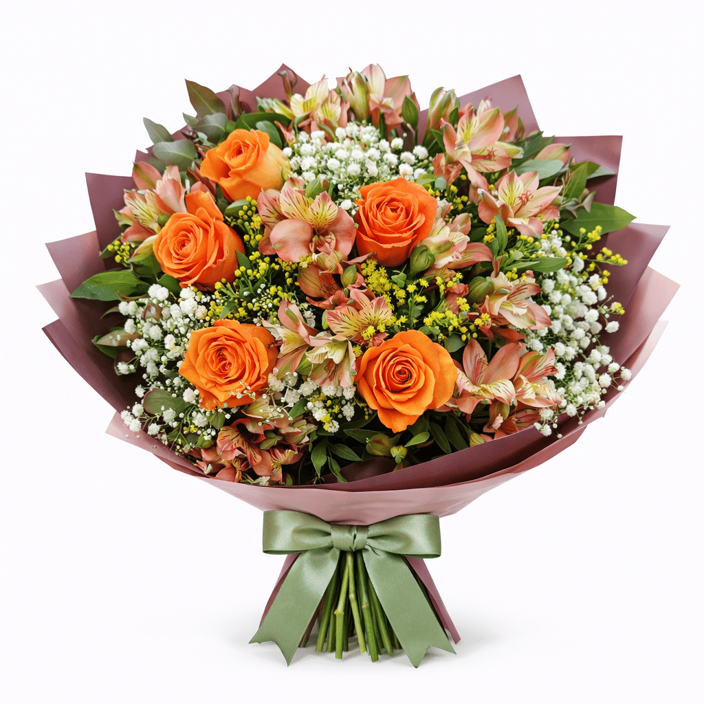 זר פרחים קסם השקיעה