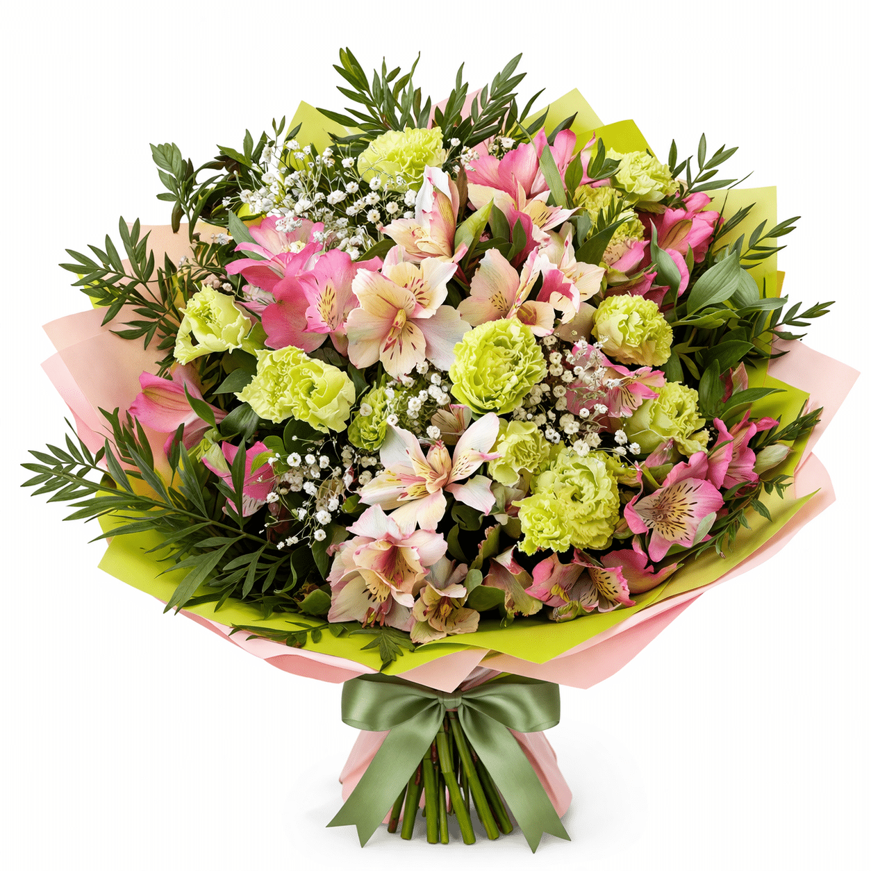 זר פרחים נגיעות של אביב